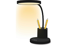 Светильник настольный Фарлайт с аккумулятором 12Вт черный картинка 